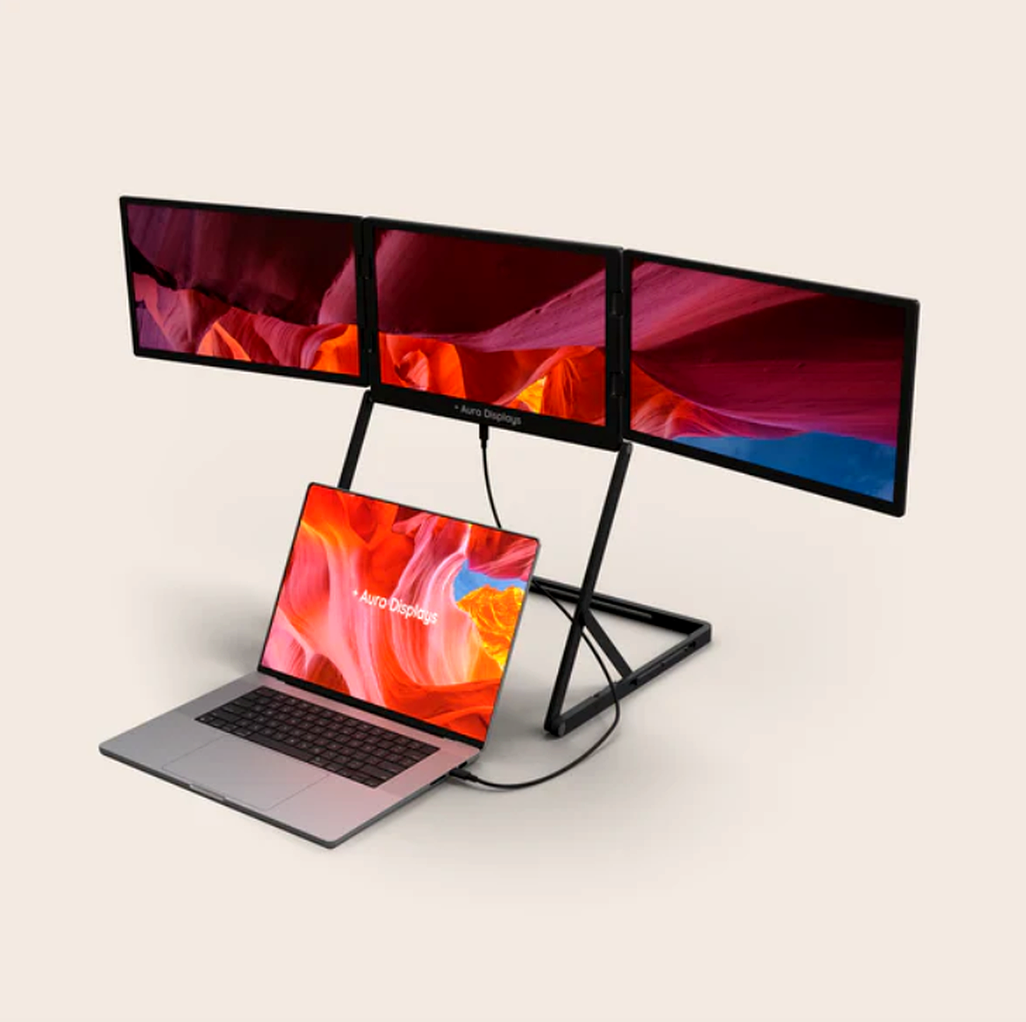 Triple Screen Laptop Extender for Productivity & Tasks – Aura Triple Screen Laptop Extender for Productivity & Tasks – Aura