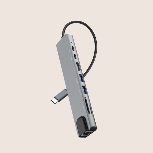 Best 8-in-1 USB-C Hub | Power Delivery 87W – Aura