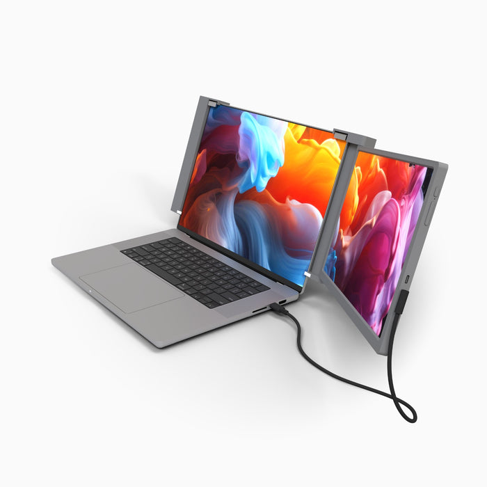 Triple USB-C Monitor for Laptops – Plug & Play | Aura Displays