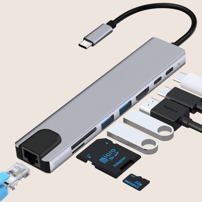 ✧ Hub USB 8-in-1 87W PD