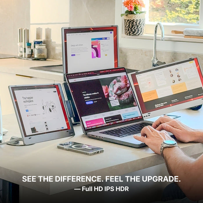 Triple Monitor Extender for Laptop – USB‑C Triple Screen | Aura