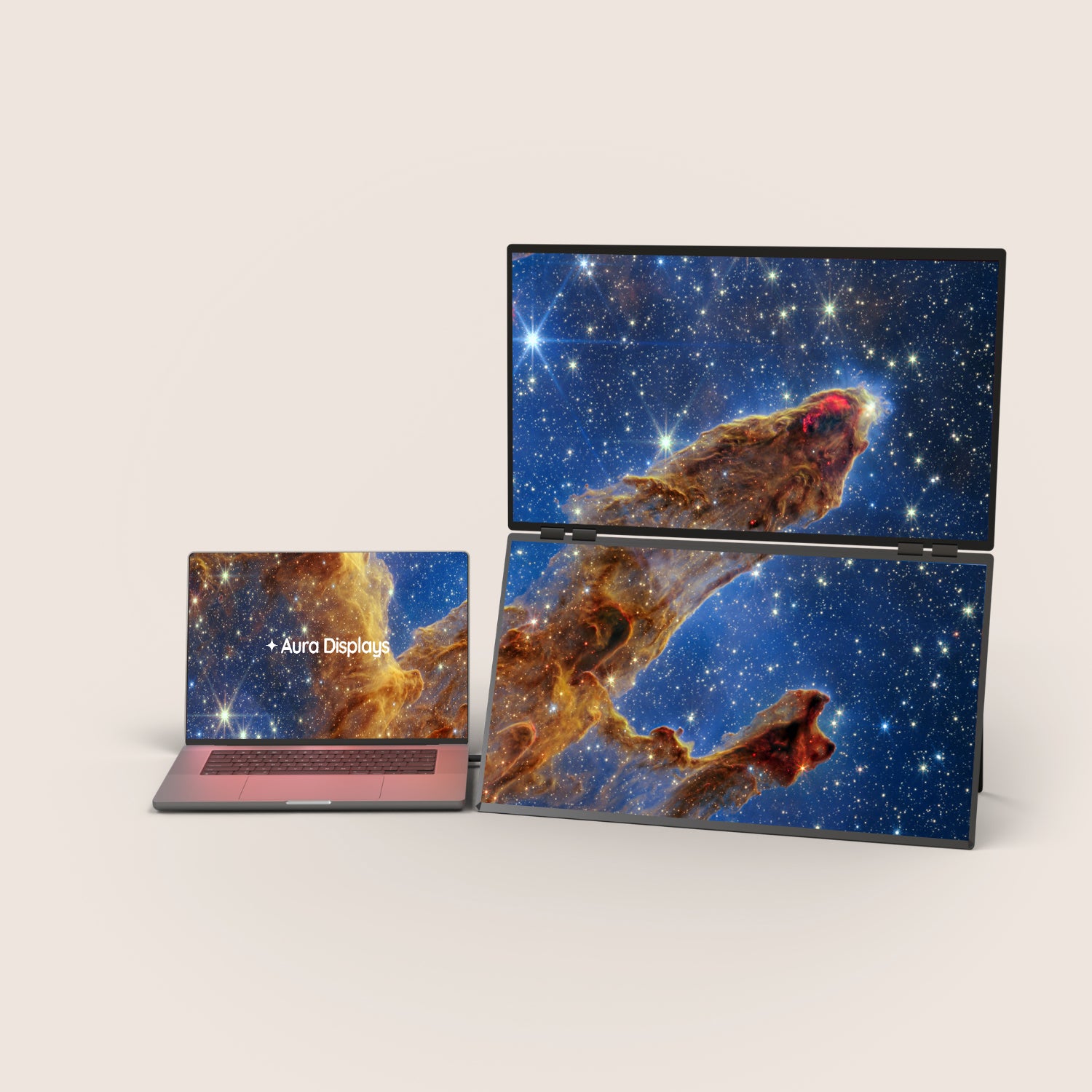 Aura Premium Wallpaper - The Pillars of Creation (2.2K HD+)